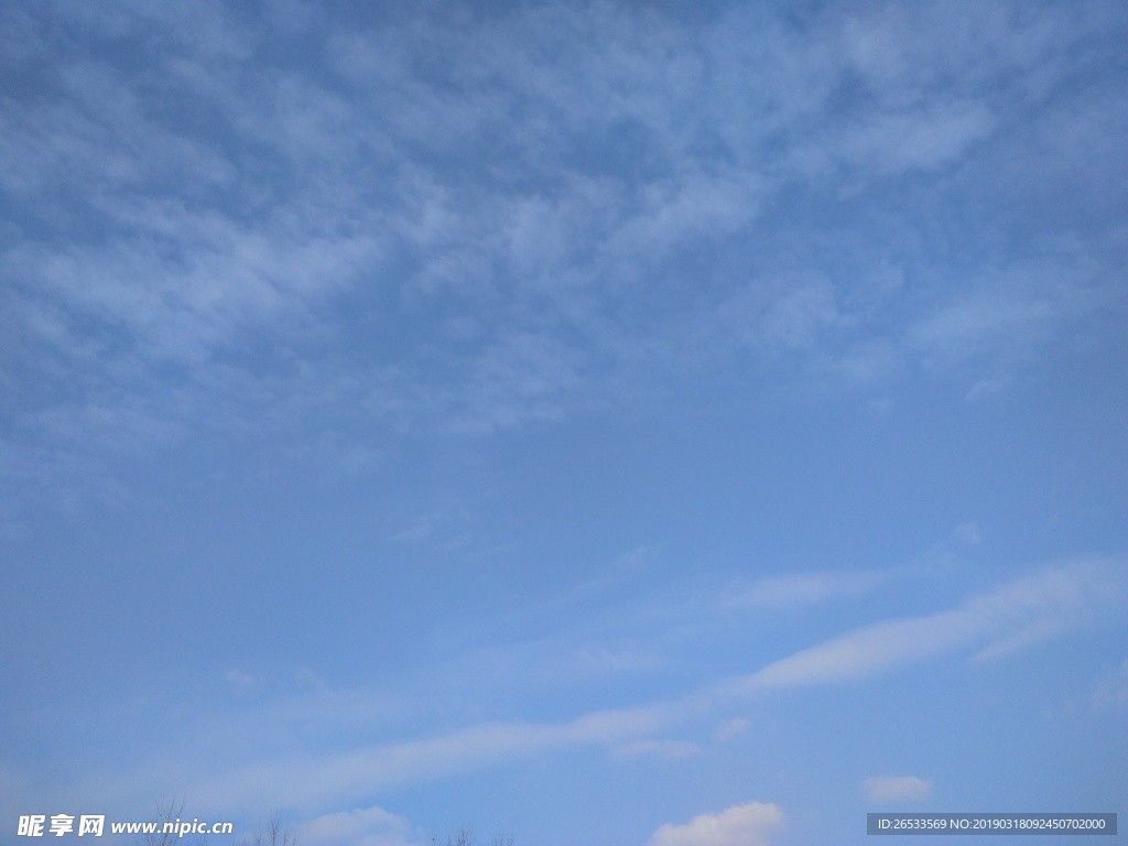 蓝天白云背景 素材 天空