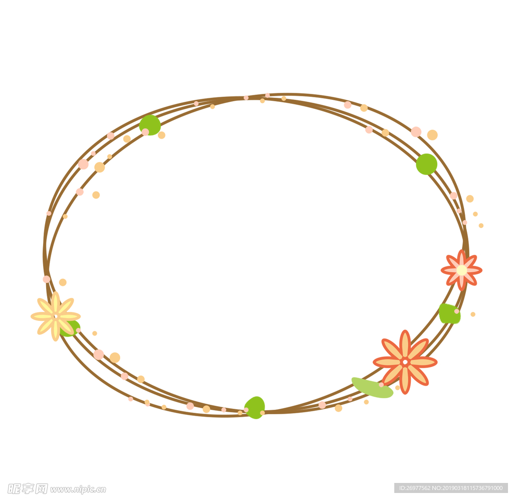 花卉边框