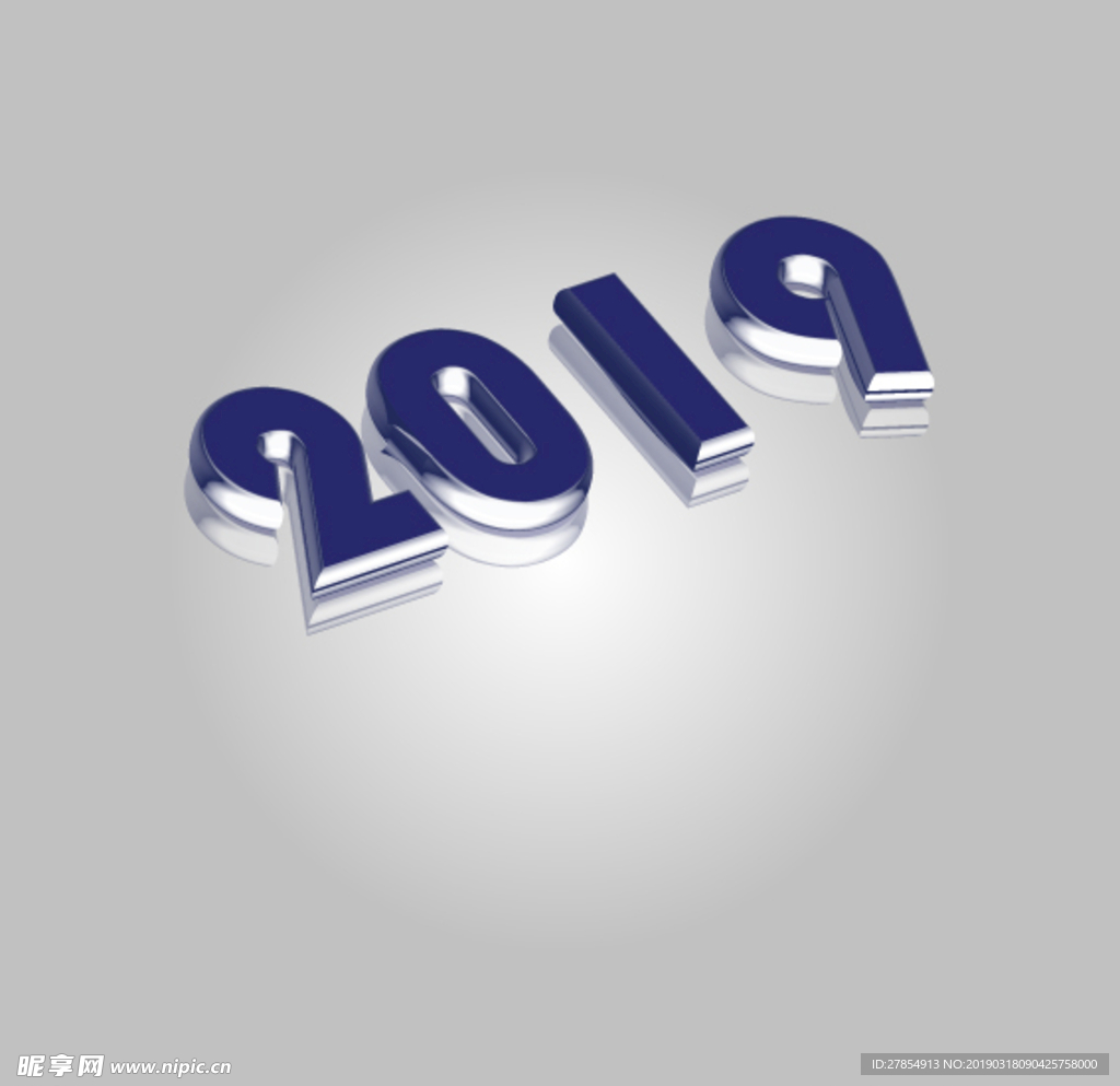 2019金属字体