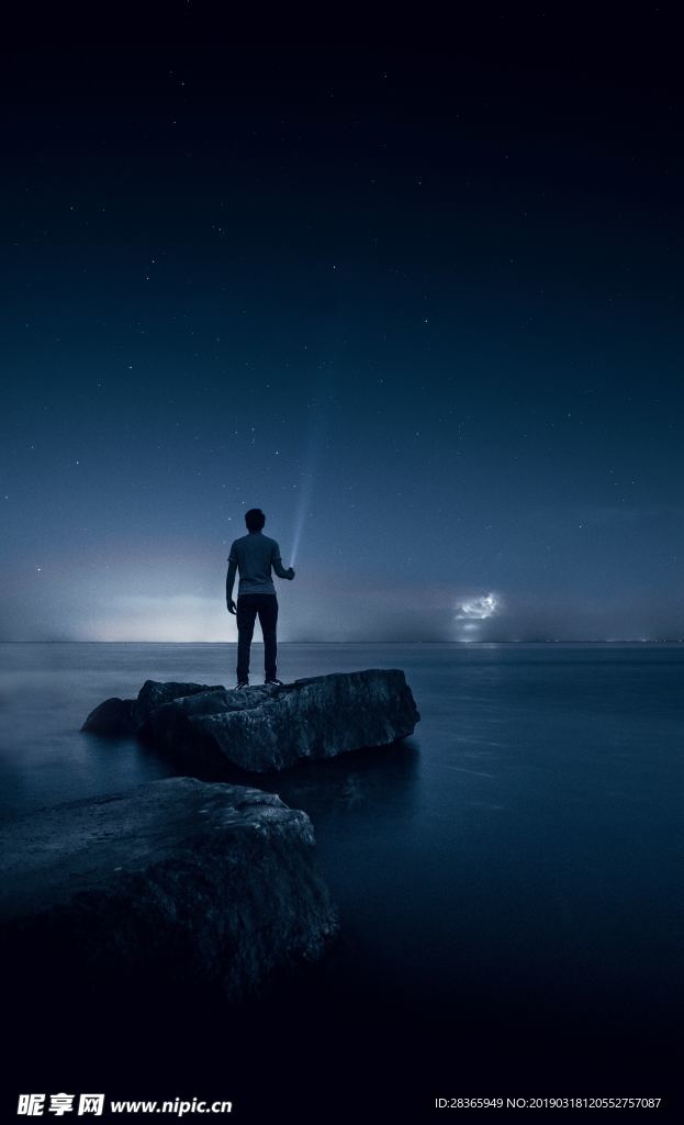 海边夜景