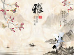 新中式背景墙