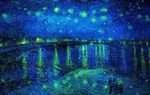 星夜油画