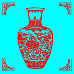 花瓶剪纸