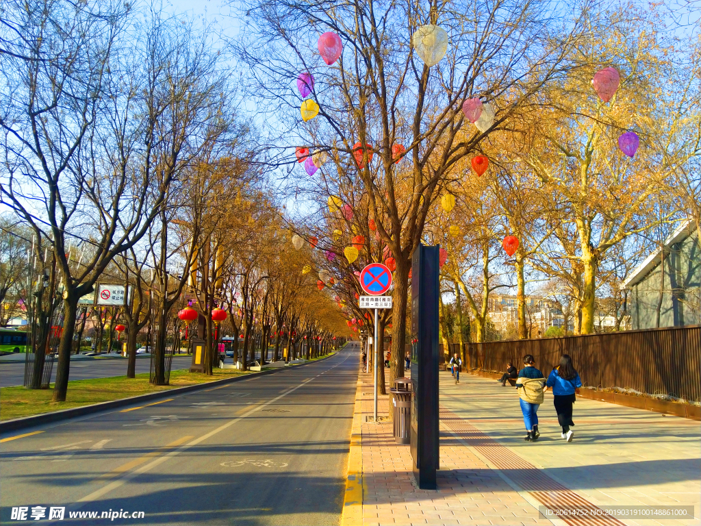 美丽的城市街道风景