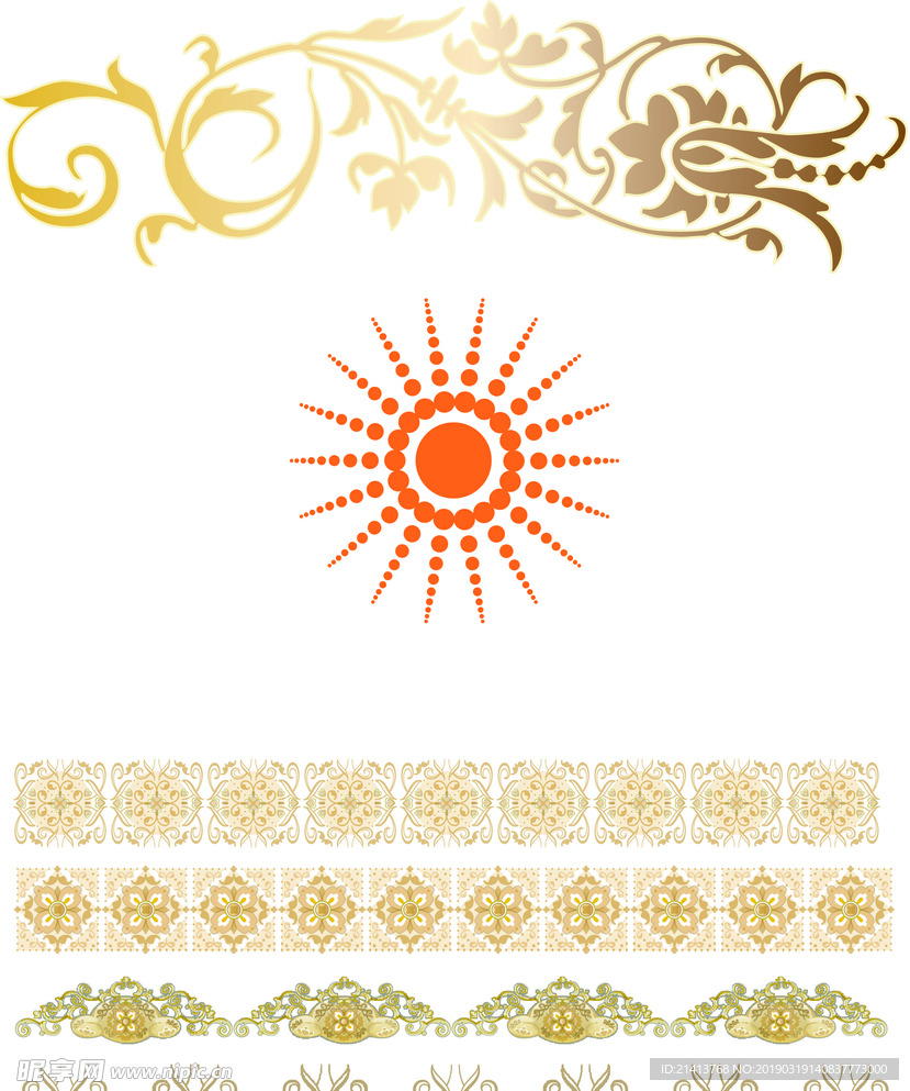 传统花纹底纹