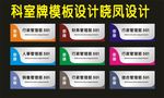 科室牌综合管理部门之一设计