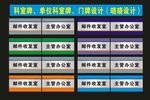 科室机关单位之一科室牌