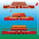 3款天安门矢量图