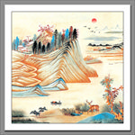工笔山水