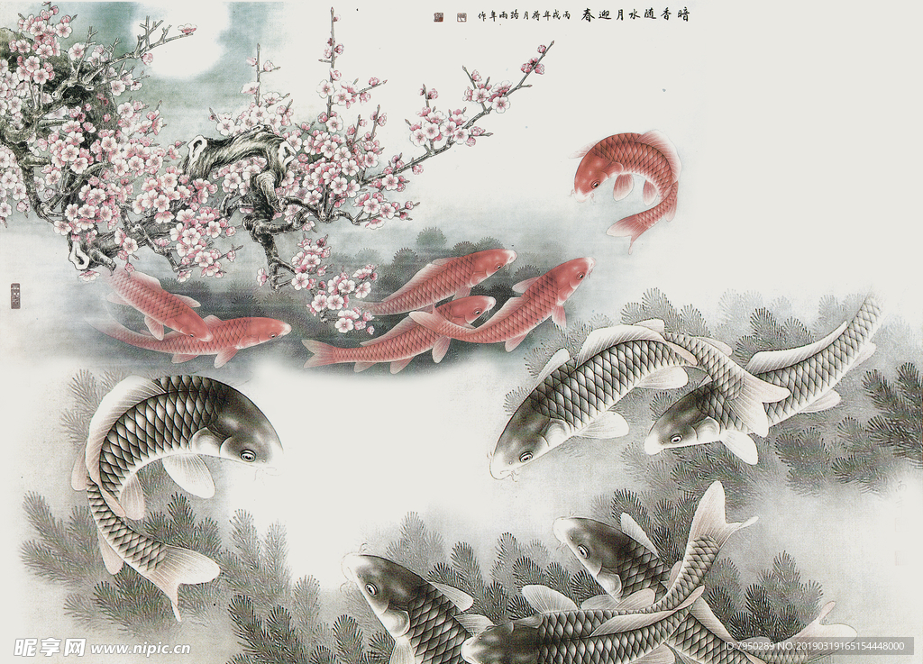 新中式背景墙