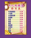 餐厅灯箱价目表