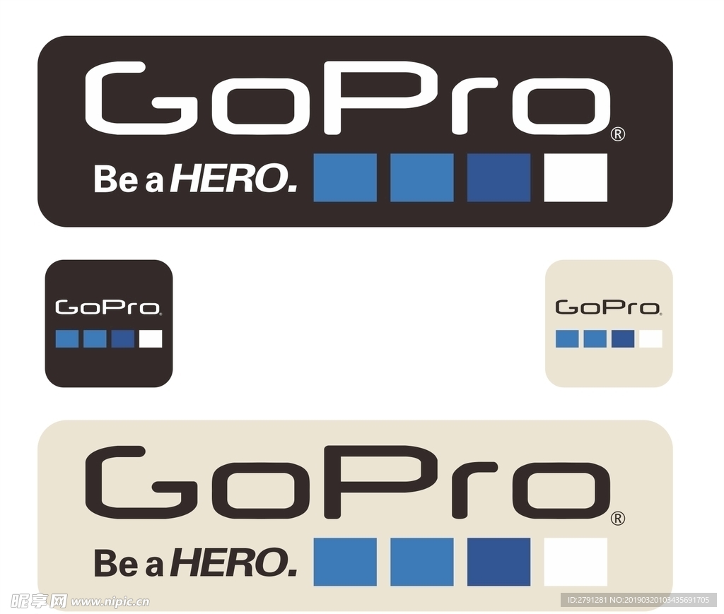 GoPro logo标志