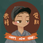 手绘男生