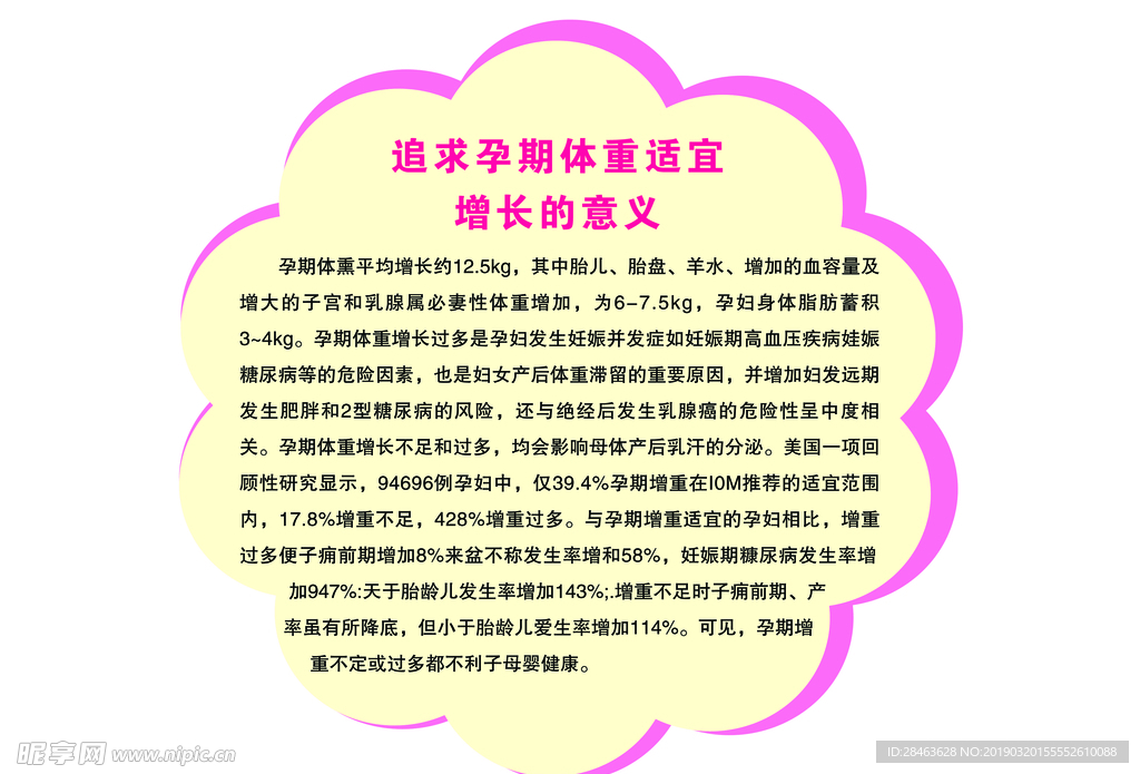追求孕期体重适宜