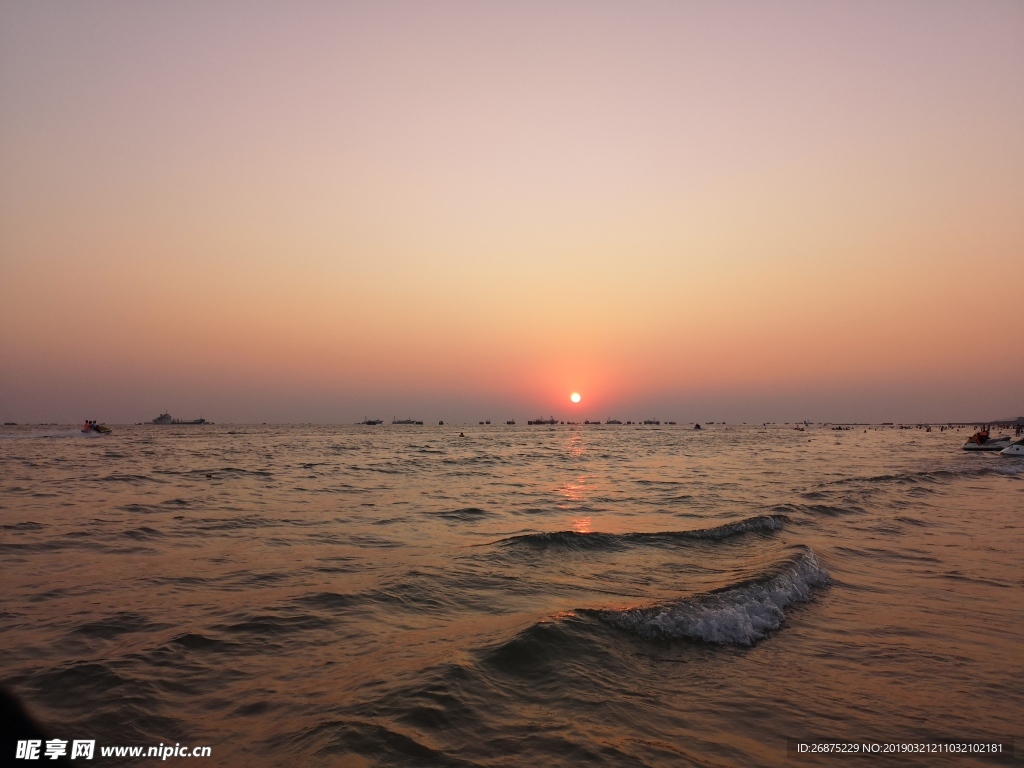 海与晚霞