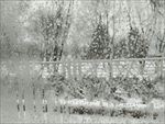 雨夹雪模糊玻璃透视景