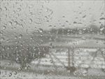 雨夹雪玻璃透视景雪