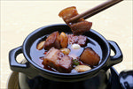 坛坛肉 红烧肉  筷子 夹菜