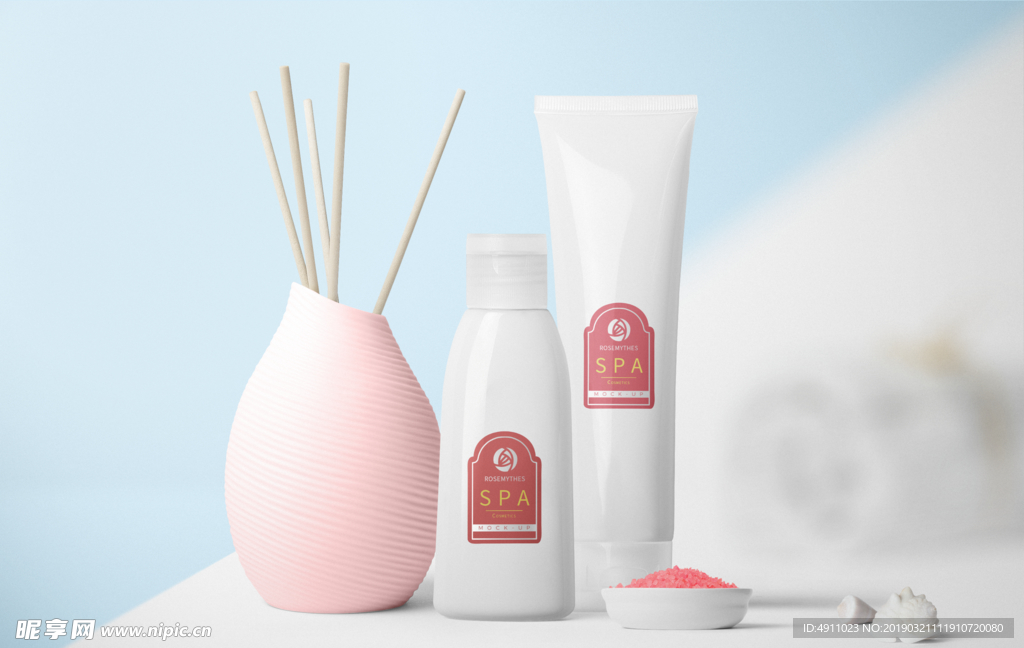 化妆品办公系统vis贴图样机