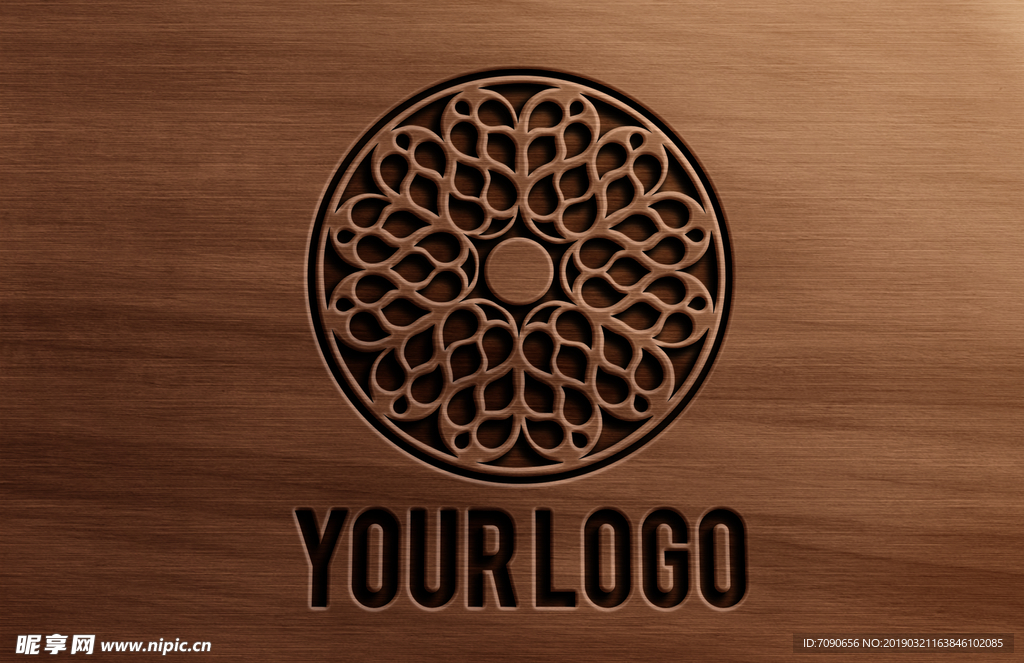时尚logo展示样机