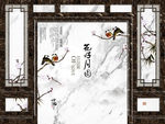 新中式背景墙