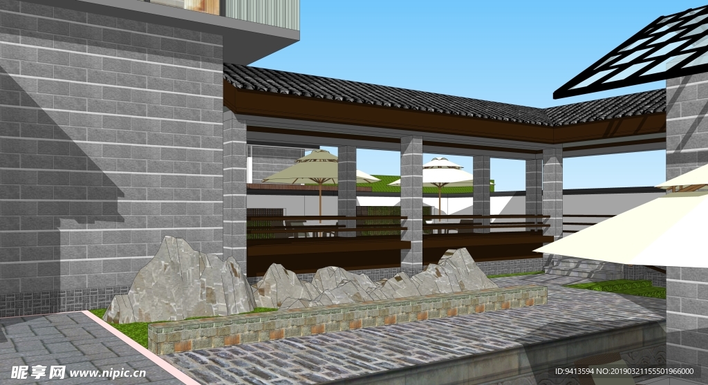 山地度假民宿小院