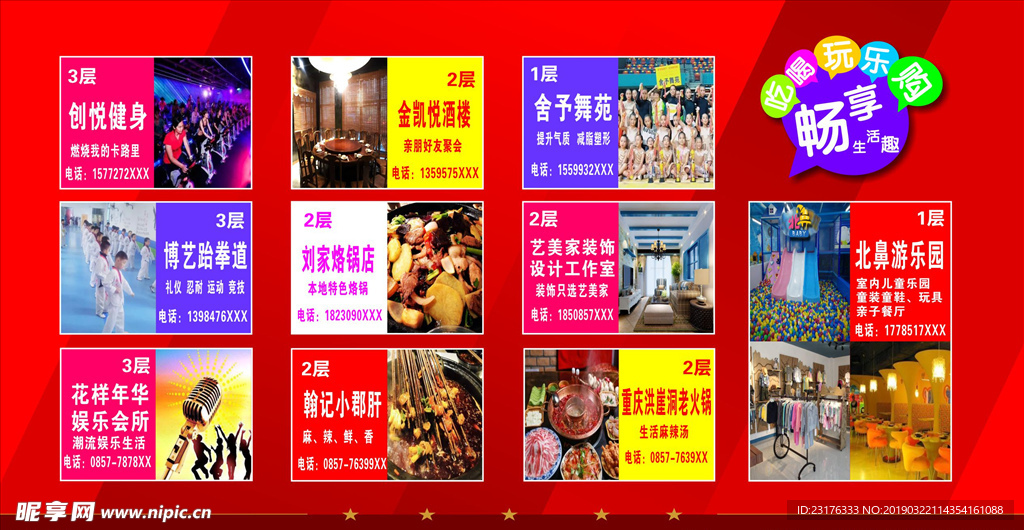 商铺楼层导视  广告   海报