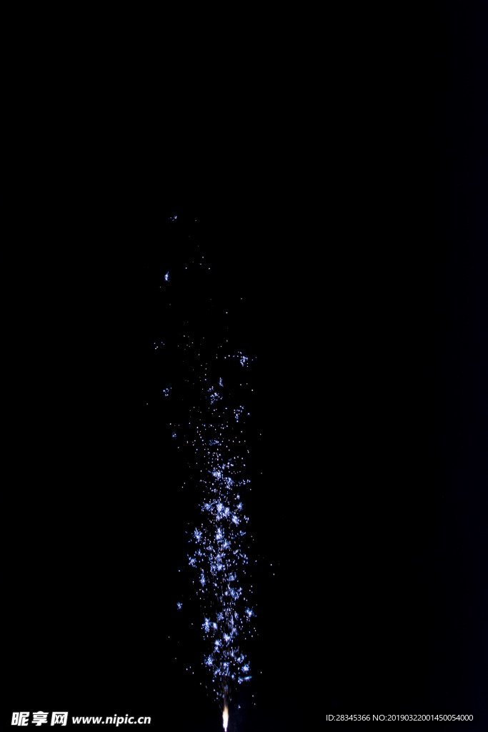 蓝色烟花