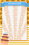 可爱活泼矢量风格生日背景板
