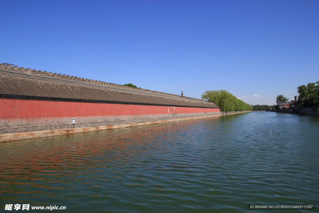 北京故宫角楼护城河城墙