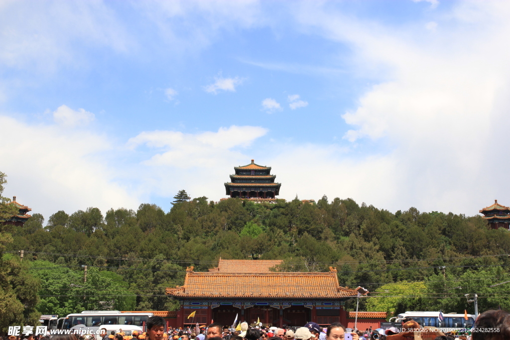 北京景山公园远眺