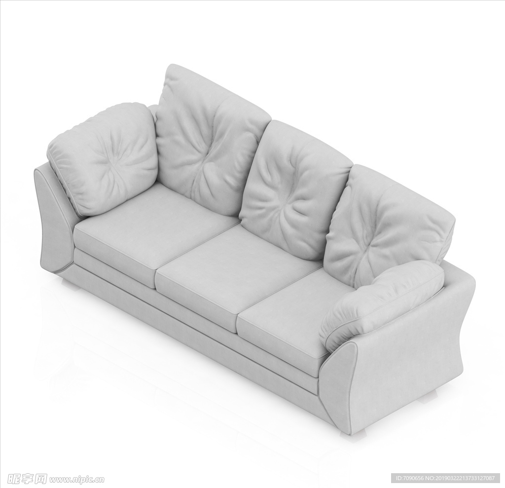 新中式双人沙发-软装图片_建E室内设计网!