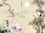 新中式背景墙