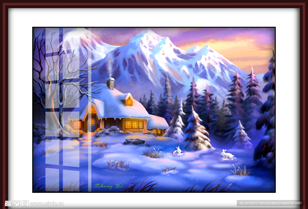 雪山   松鼠  风景