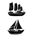 帆船剪影