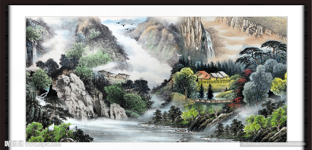 巨幅山水画