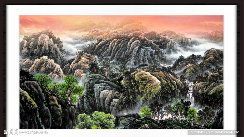 巨幅山水画