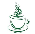 咖啡杯线条