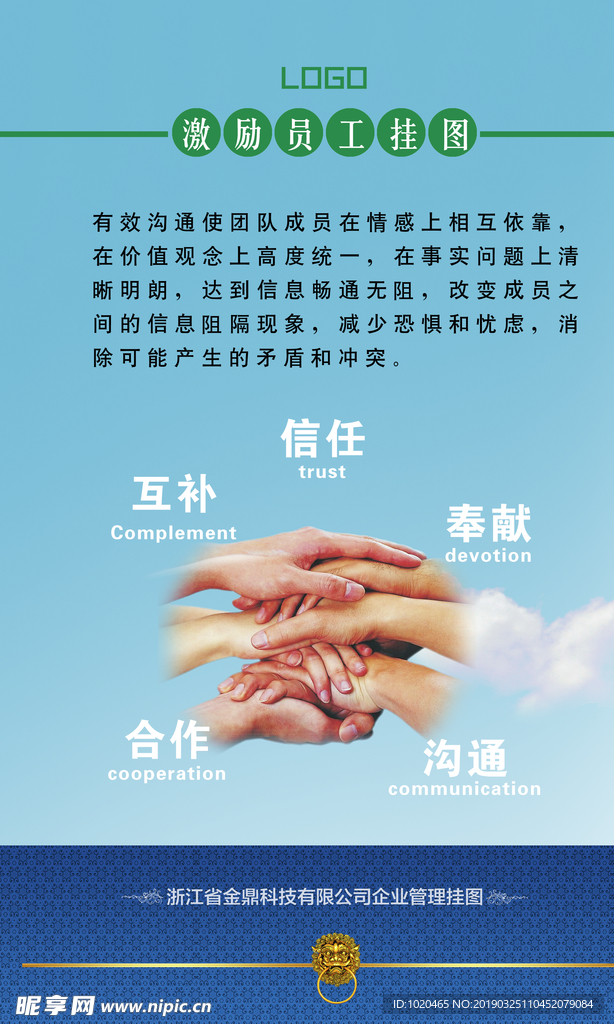 员工励志教育挂图