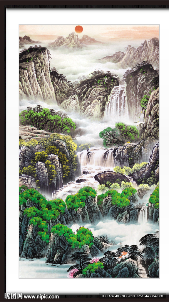 巨幅山水画