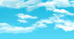 蓝色的天空  白色的云