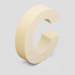 立体3D英文字母C
