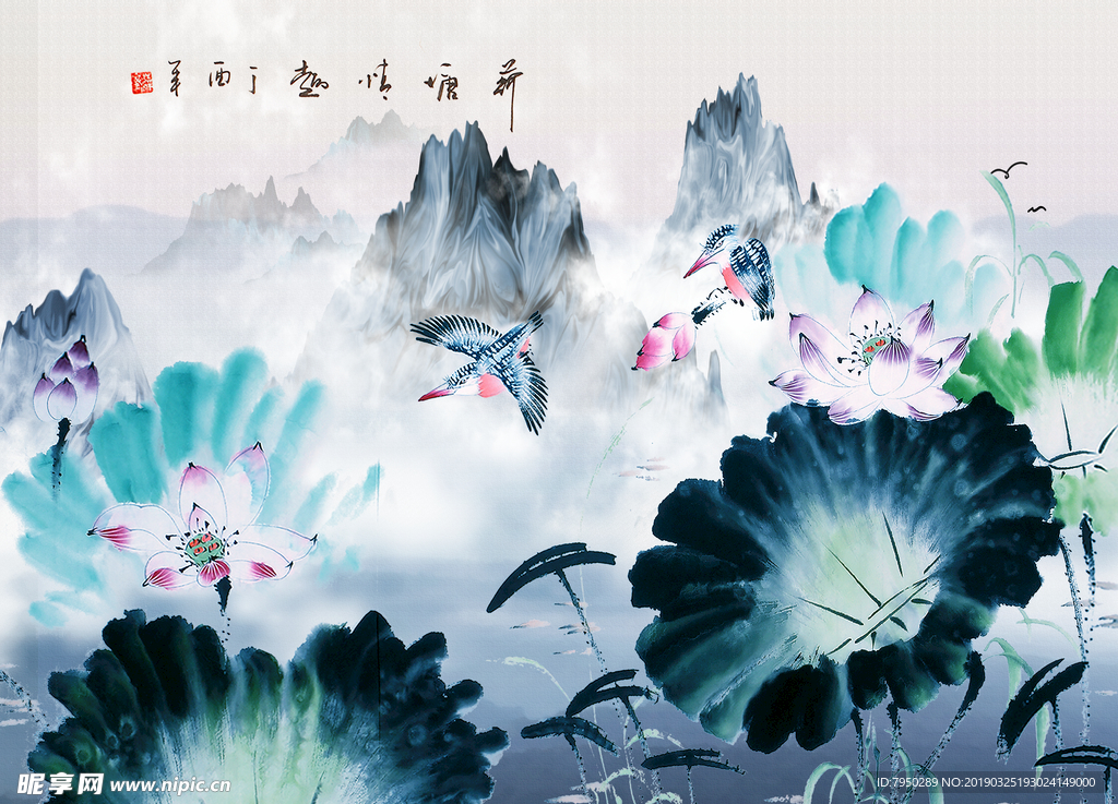 新中式背景墙
