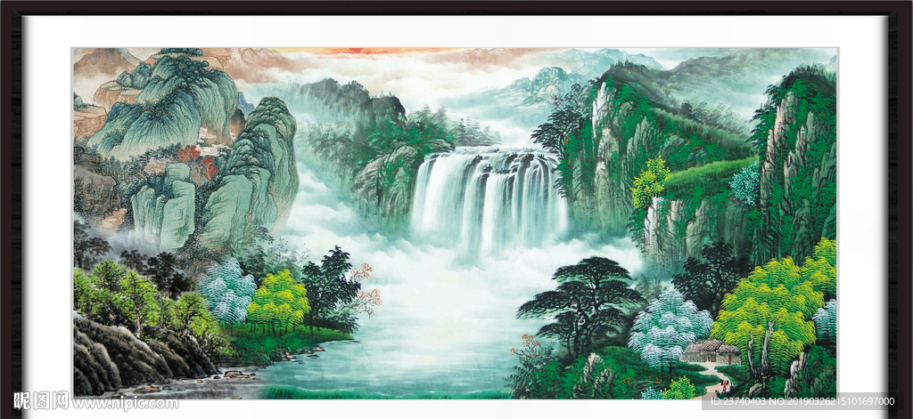 巨幅山水画