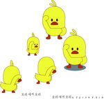 简约 时尚 小清新 小黄鸭