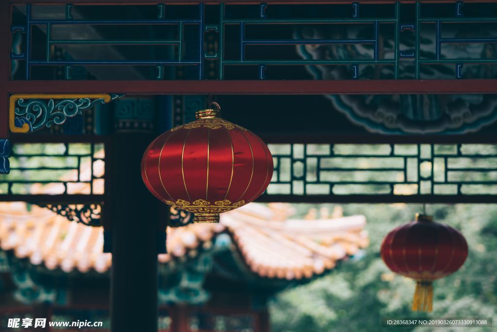 寺庙灯笼