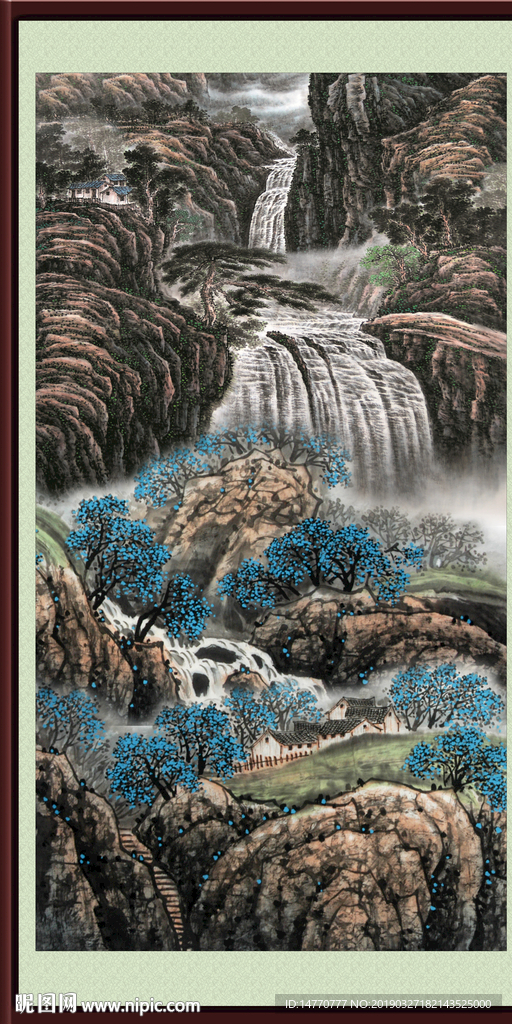 泰山风水画