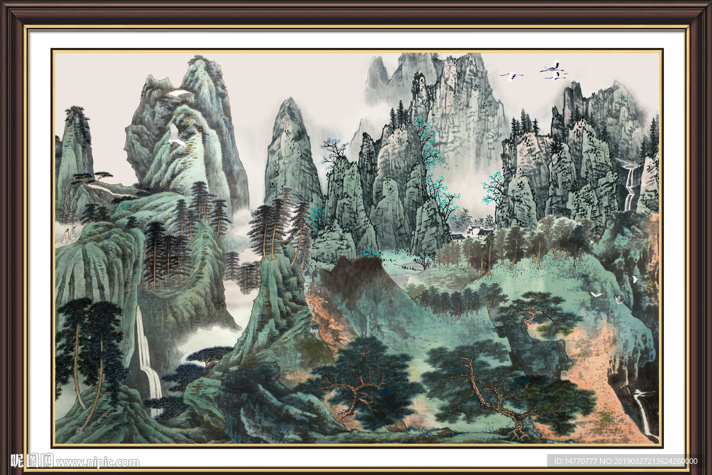 巨幅山水画