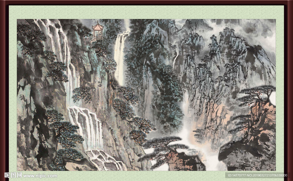 巨幅山水画