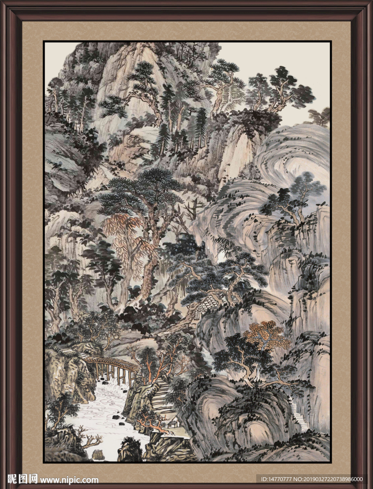 巨幅山水画